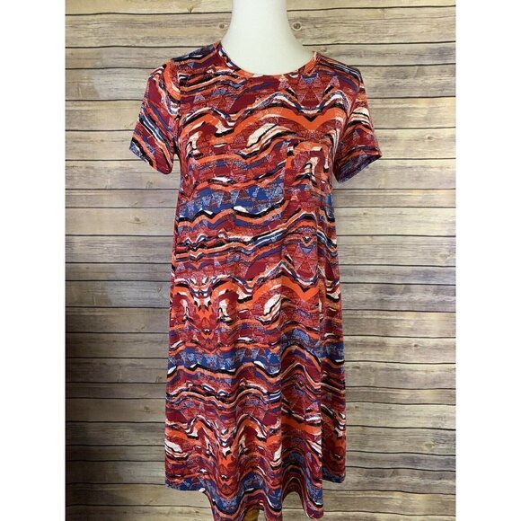 Lularoe XXS Carly Dress Hi Lo Stretchy Knit - Picture 1 of 9